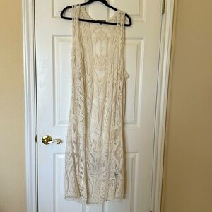 Lace Duster Vest.     NWOT